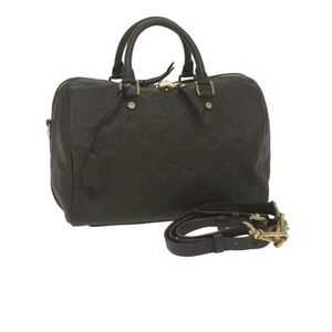 Louis Vuitton Empreinte Speedy Bandouliere 30 Leather Brown Handbag Crossbody